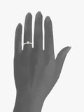 Mogul 18ct white gold diamond engagement ring (British brand)