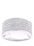 Mogul diamond eternity ring multirow 0.50ct white gold - British product