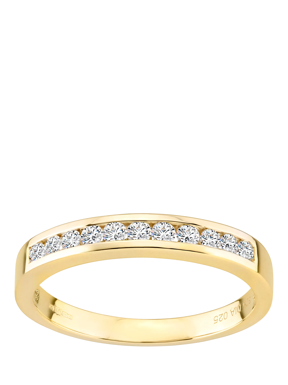 Mogul eternity ring 9ct yellow gold diamond 0.25ct, imported from the UK