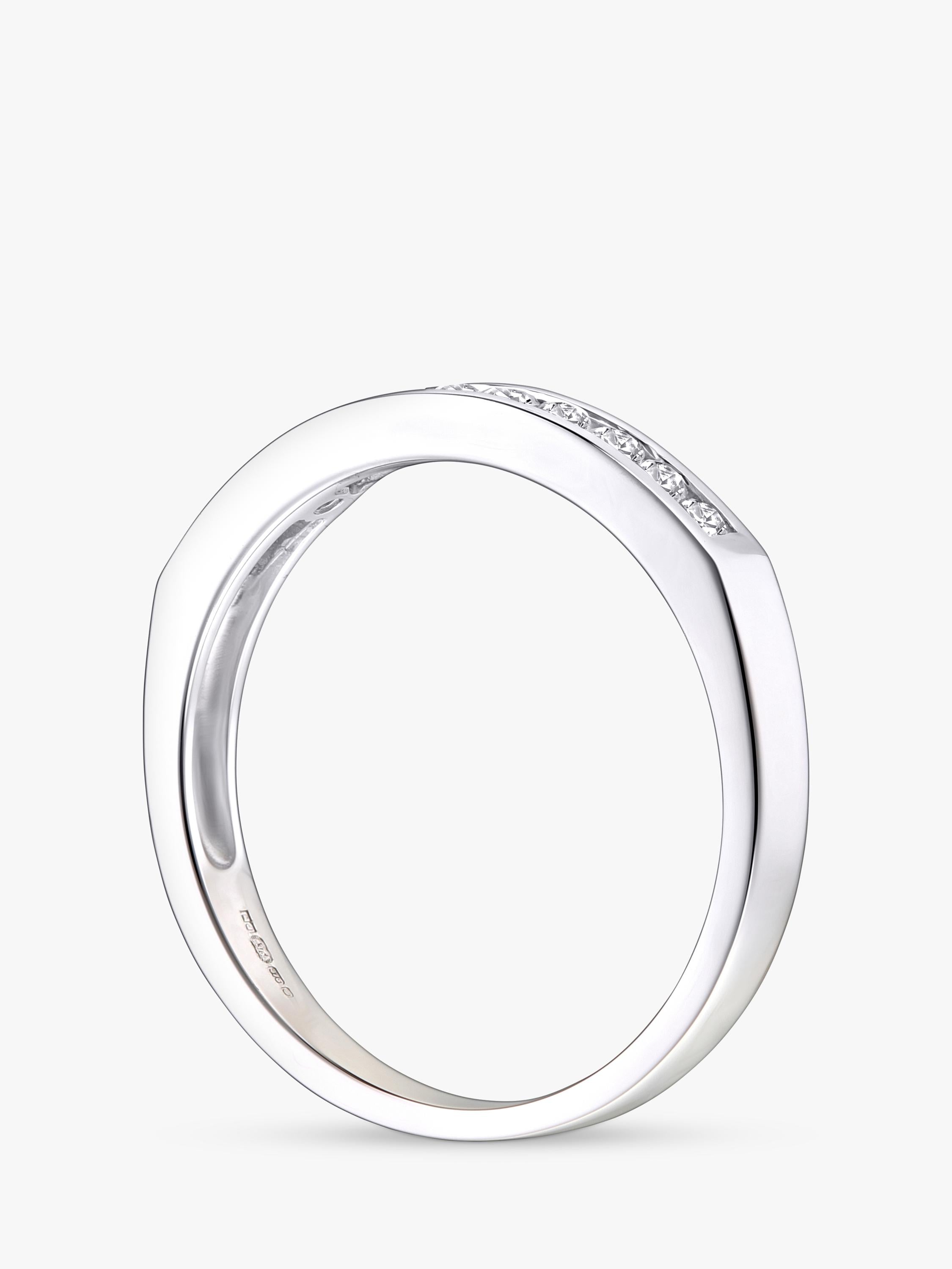 Mogul 9ct white gold diamond eternity ring, imported from the UK