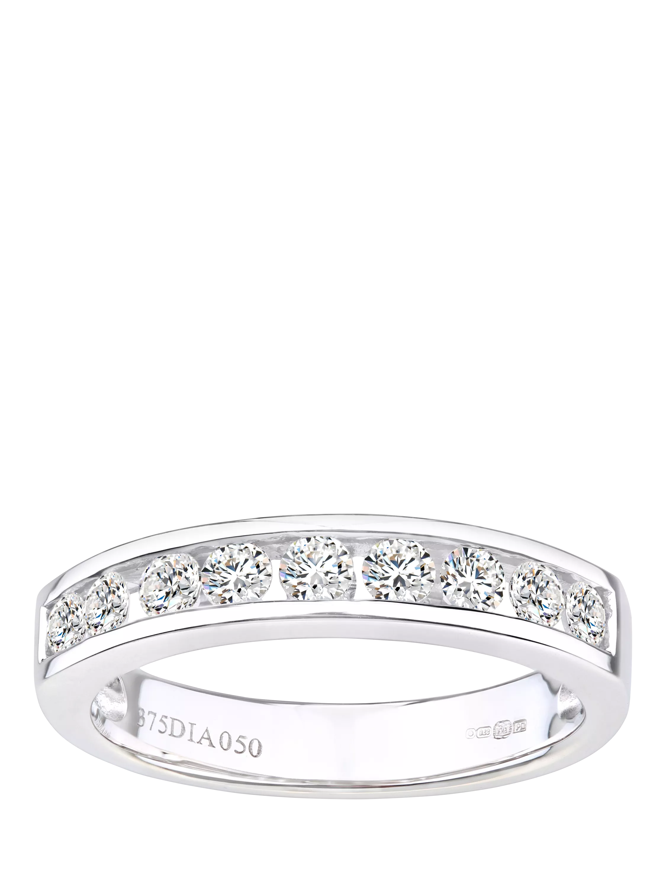 Mogul diamond eternity ring 9ct white gold, imported from the UK
