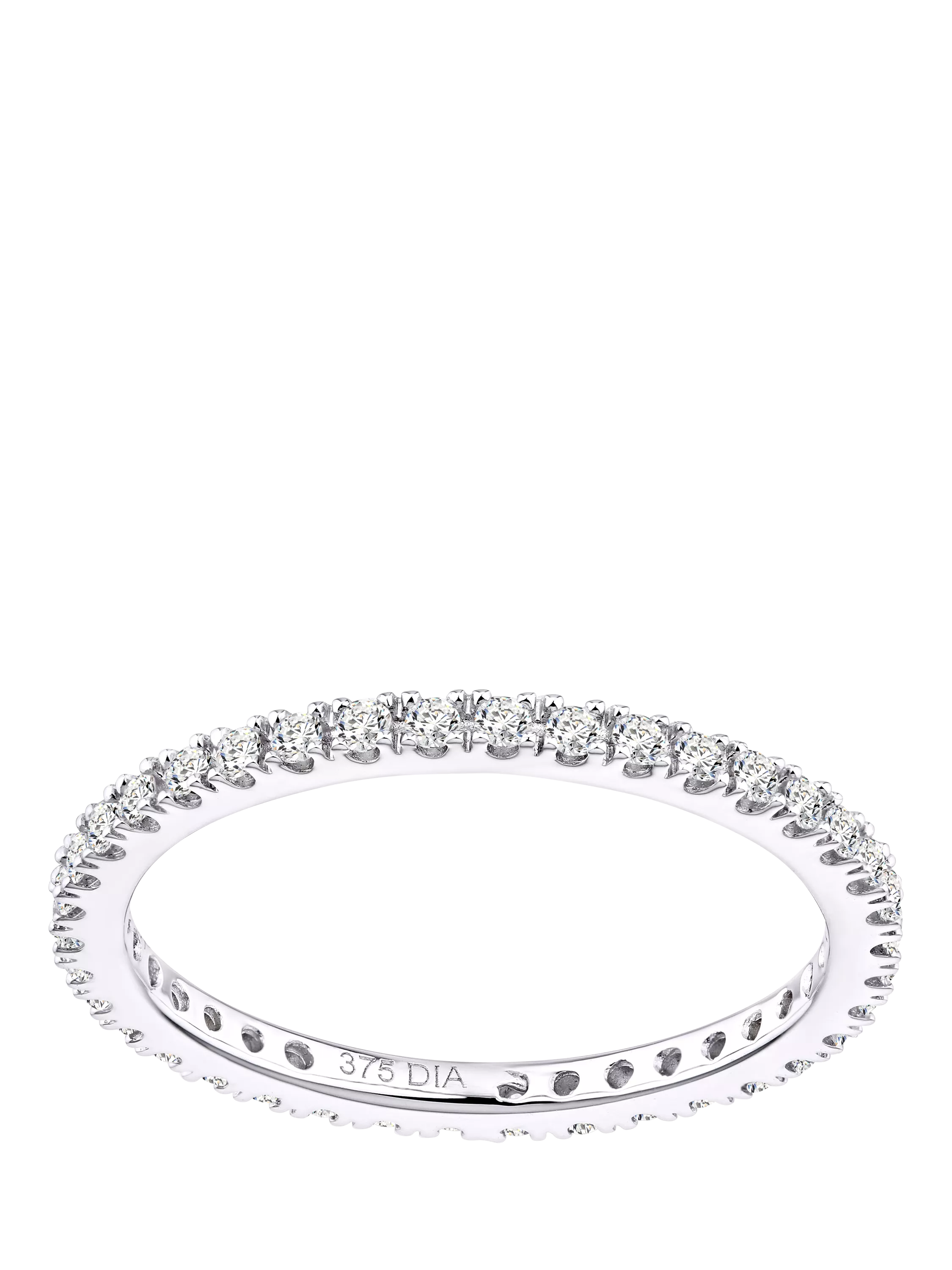 Mogul diamond eternity ring 9ct white gold 0.36ct, UK version