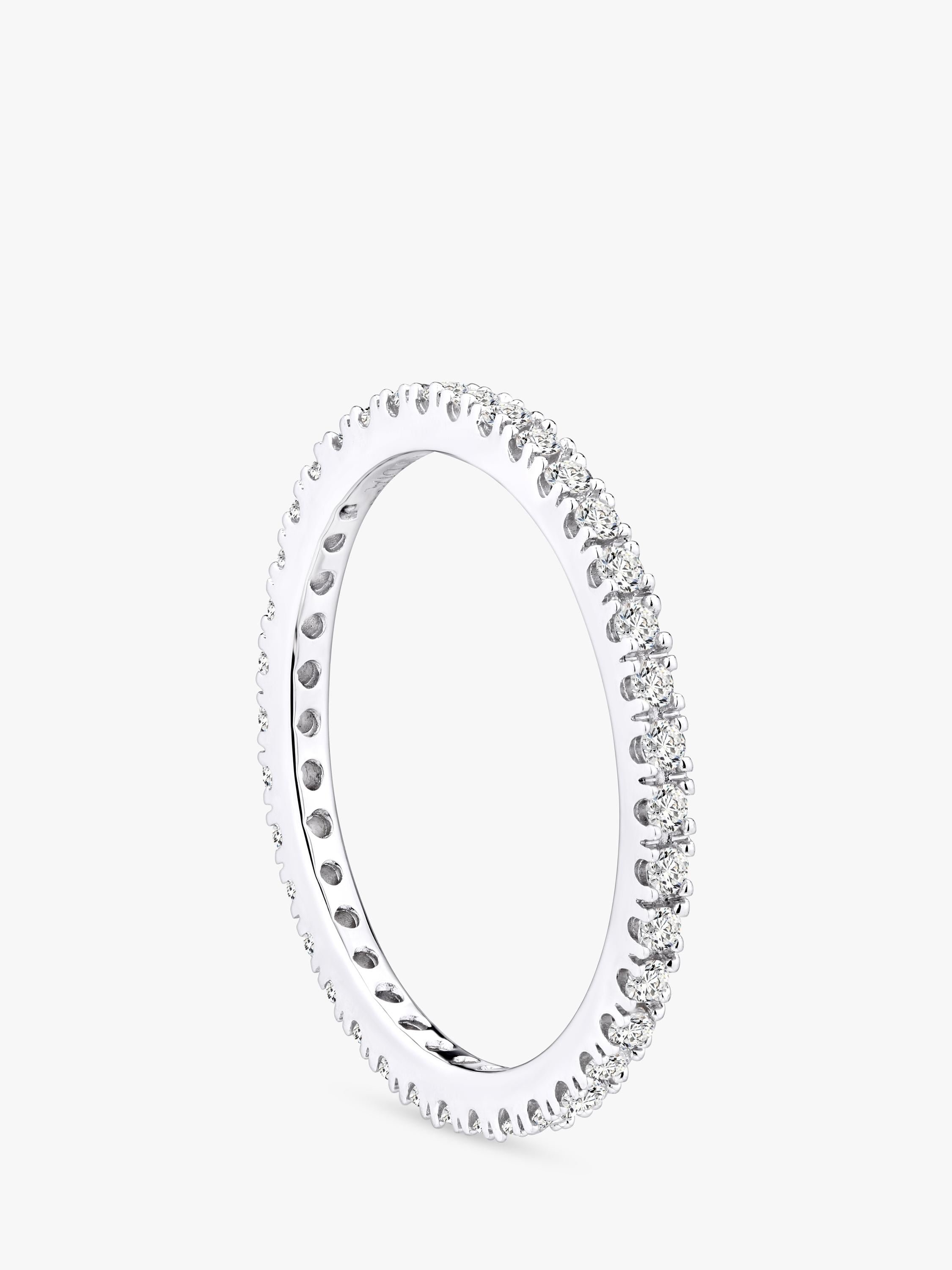 Mogul diamond eternity ring 9ct white gold 0.36ct, UK version