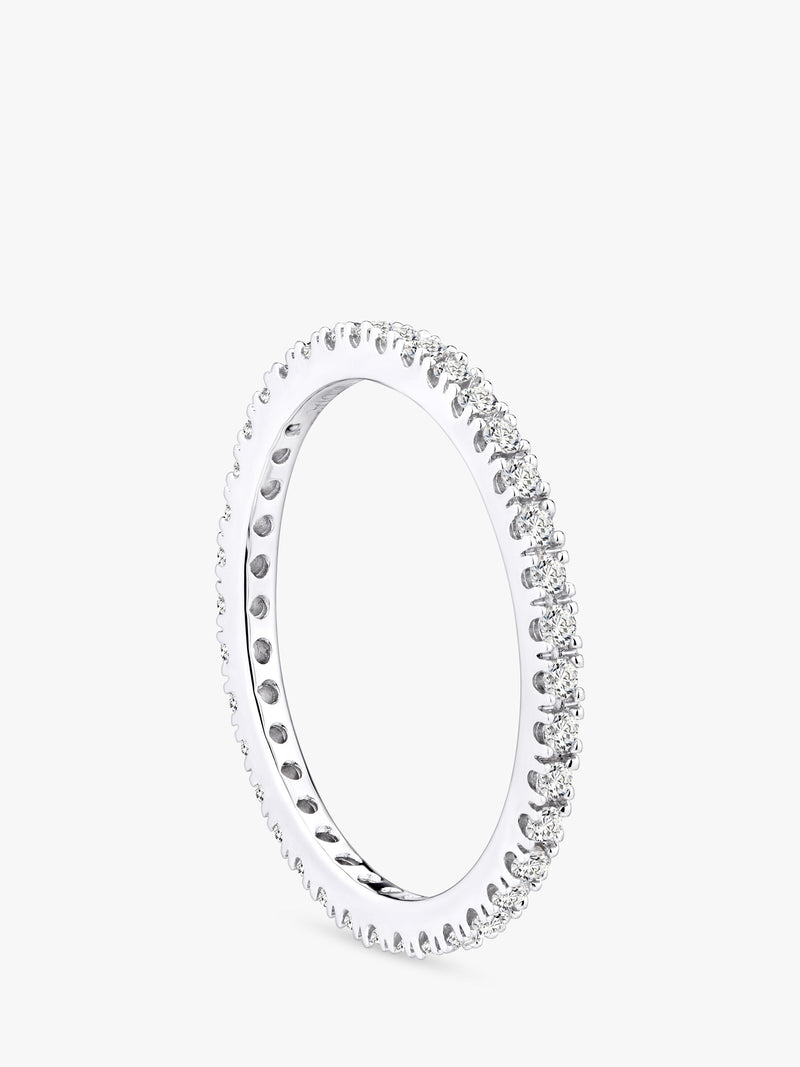 Mogul diamond eternity ring 9ct white gold 0.36ct, UK version