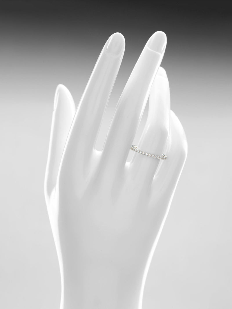 Mogul diamond eternity ring 9ct white gold 0.36ct, UK version