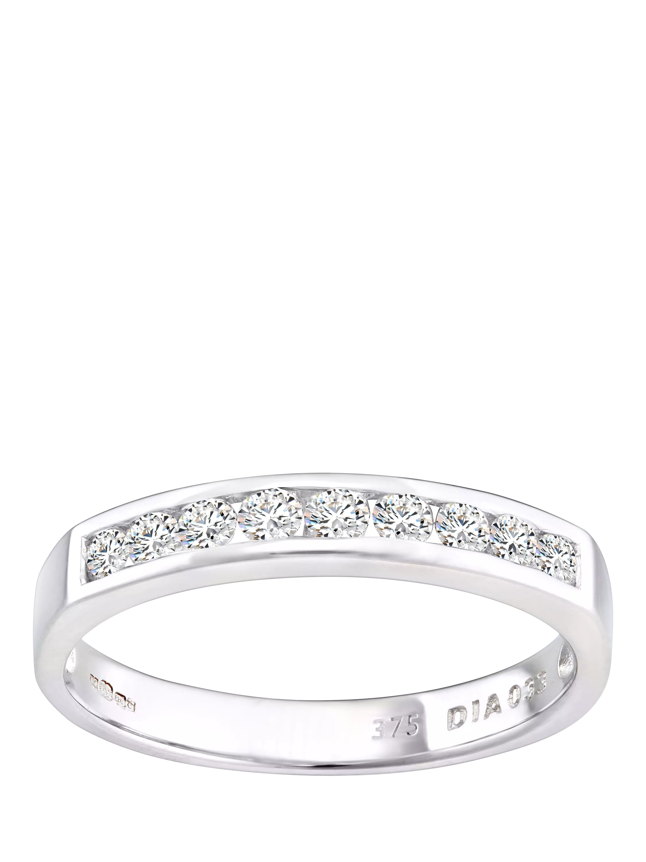 Mogul diamond eternity ring 9ct white gold 0.33 carat, imported from the UK