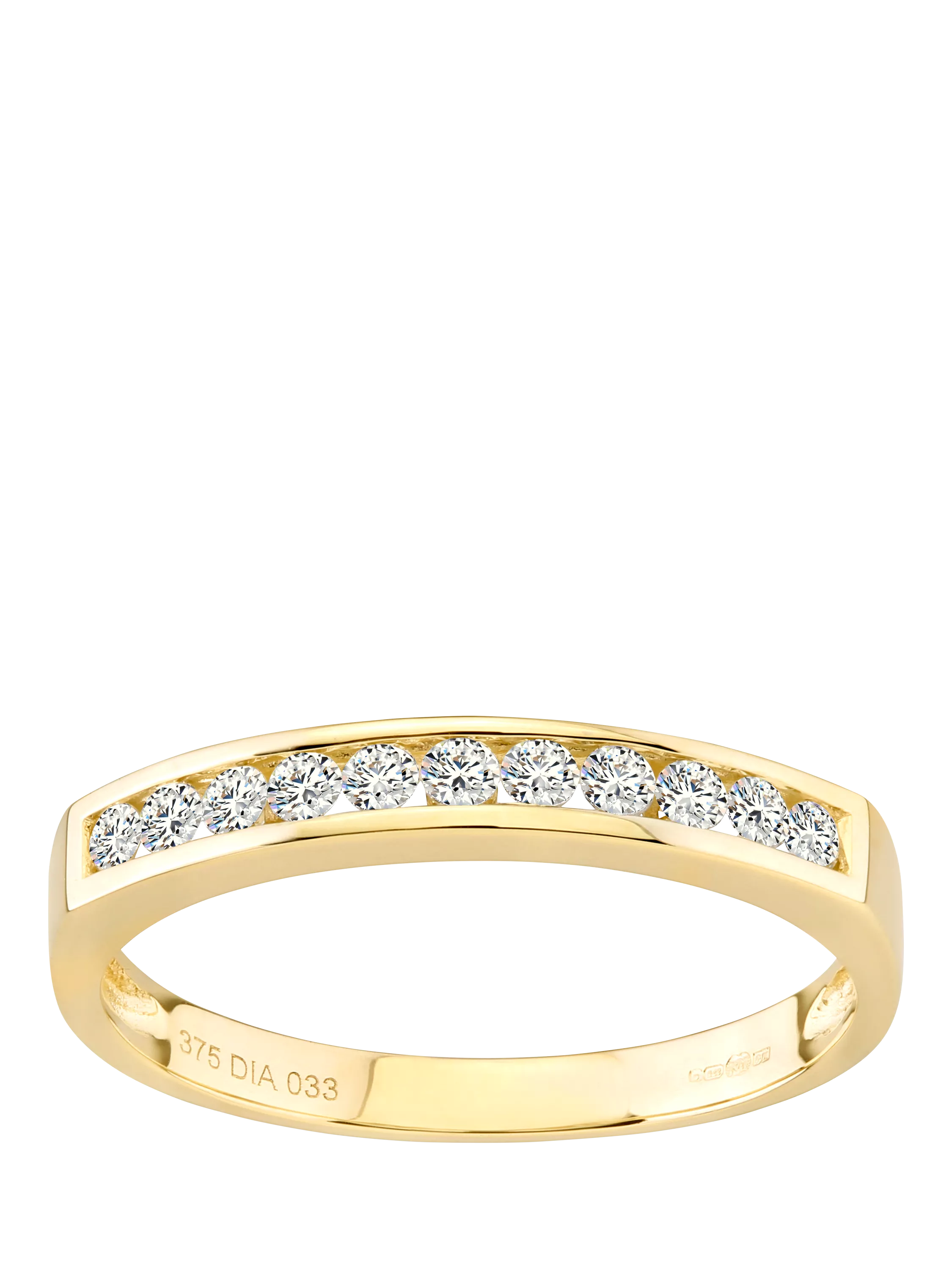 Mogul diamond eternity ring 0.33ct yellow gold - British product