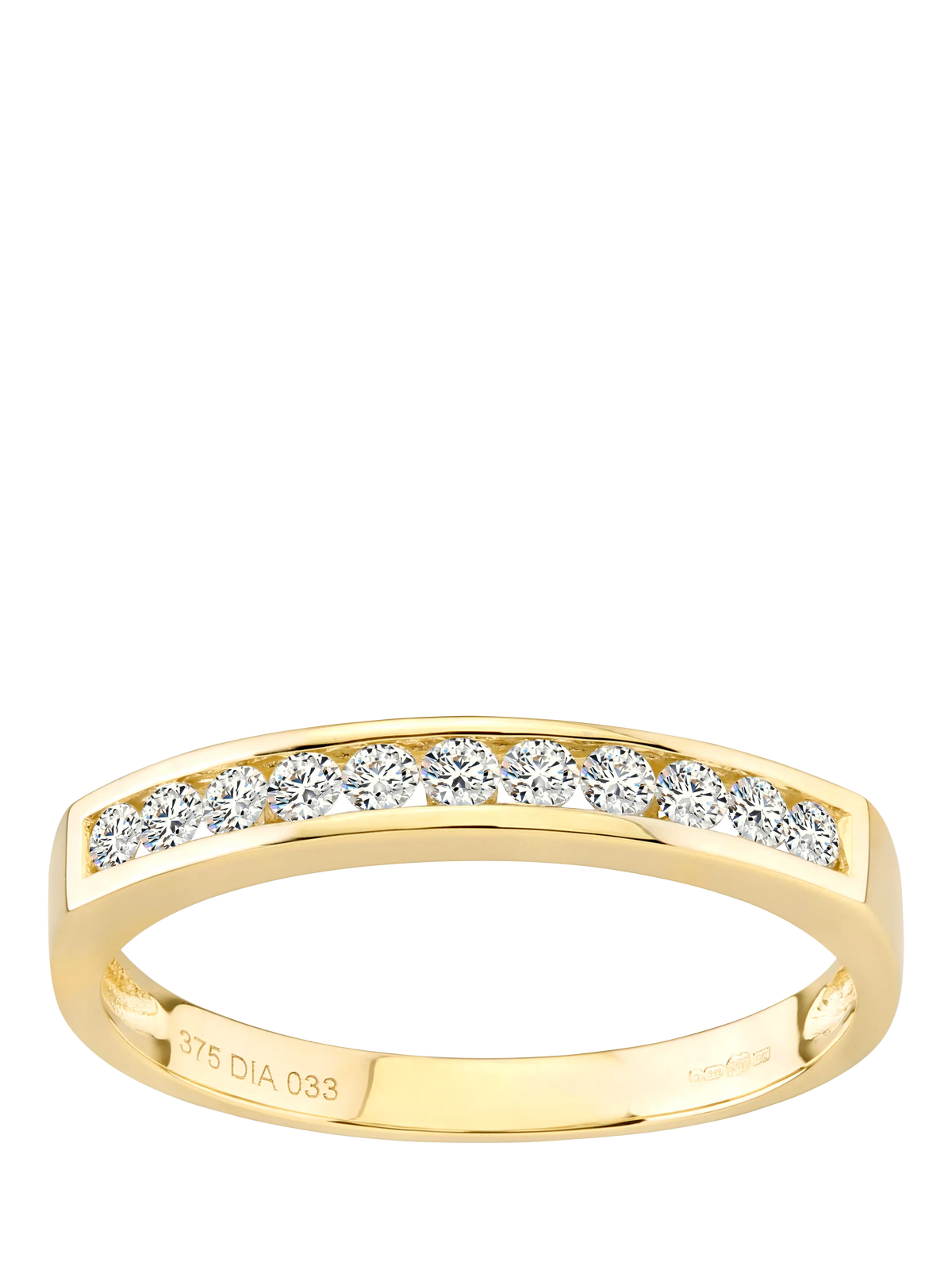 Mogul diamond eternity ring 0.33ct yellow gold - British product