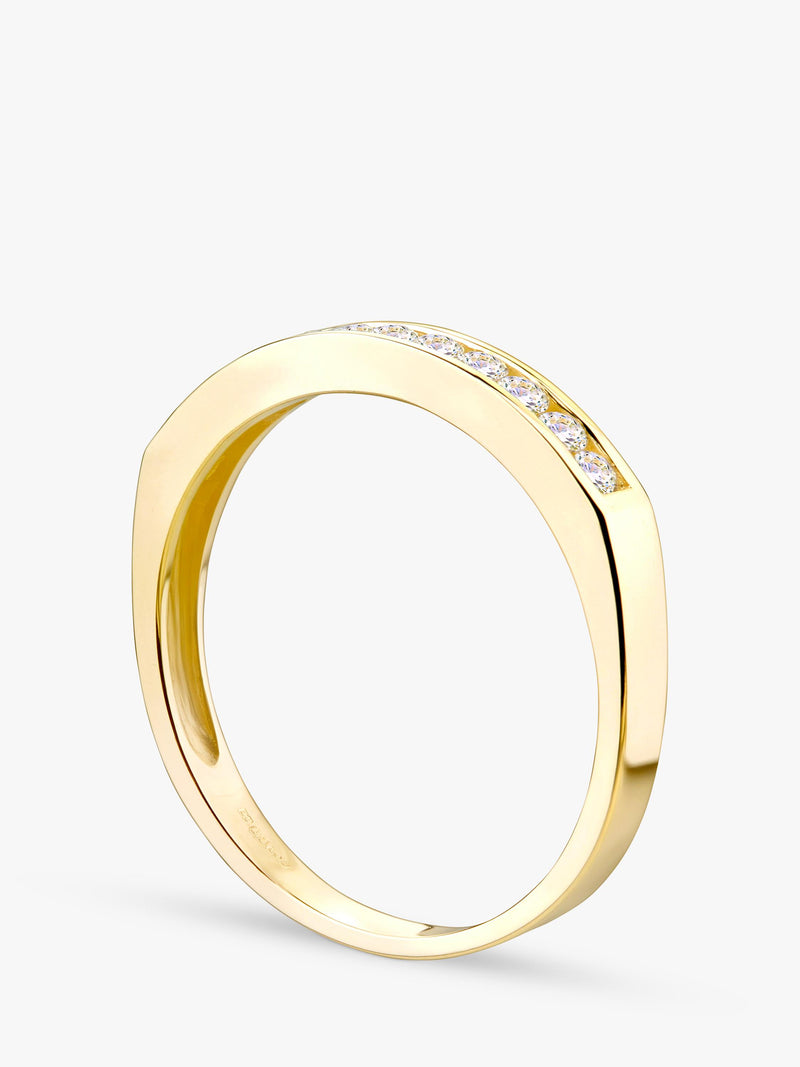 Mogul diamond eternity ring 0.33ct yellow gold - British product