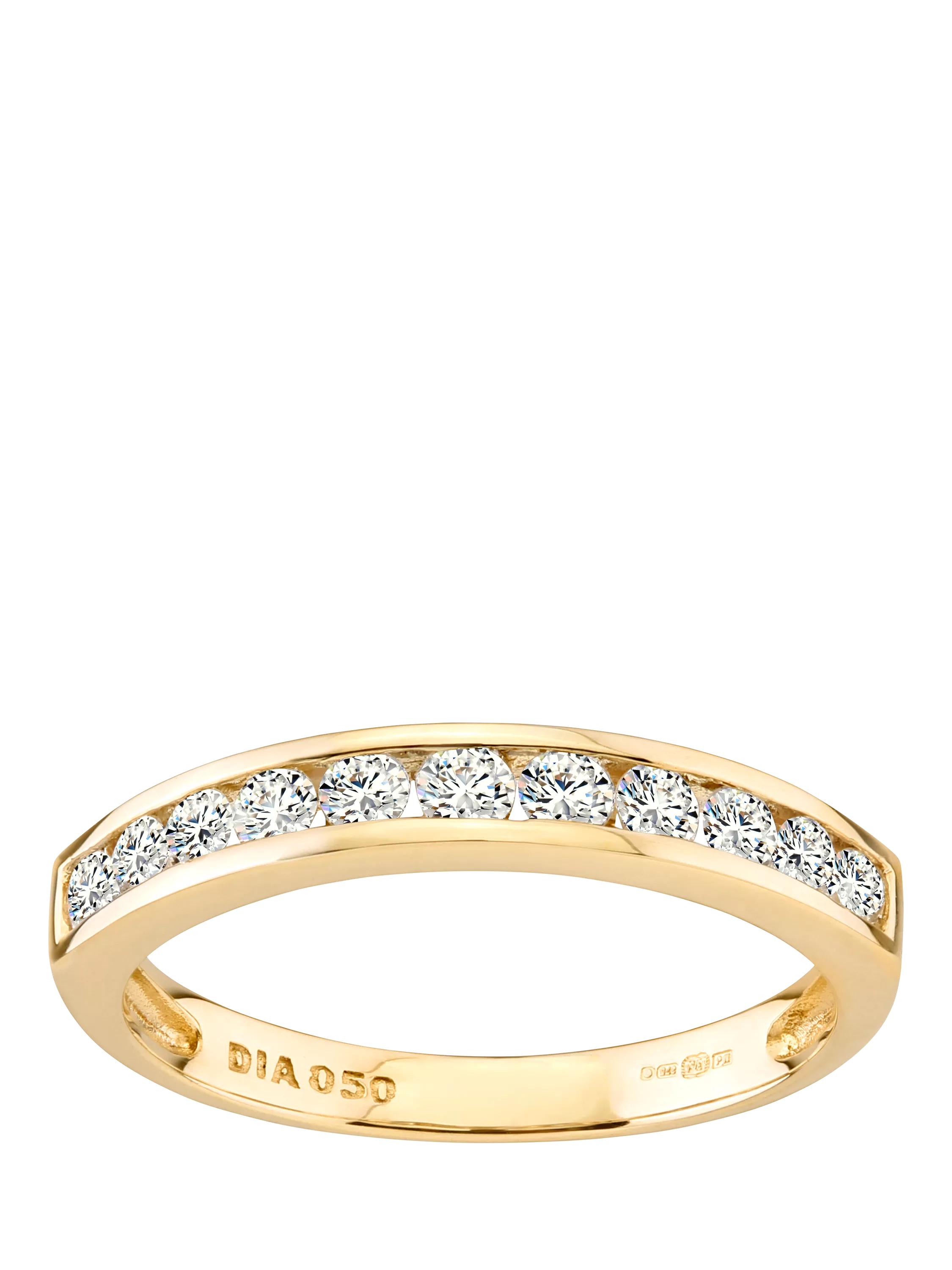 Mogul 9ct yellow gold diamond eternity ring 0.50ct, imported from the UK