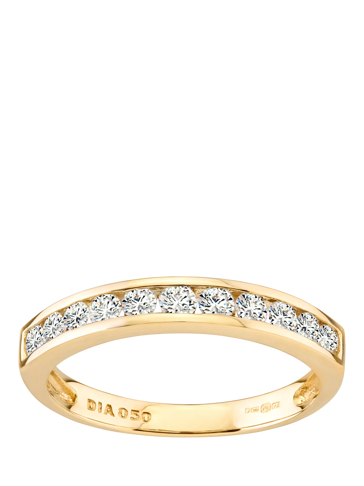 Mogul 9ct yellow gold diamond eternity ring 0.50ct, imported from the UK