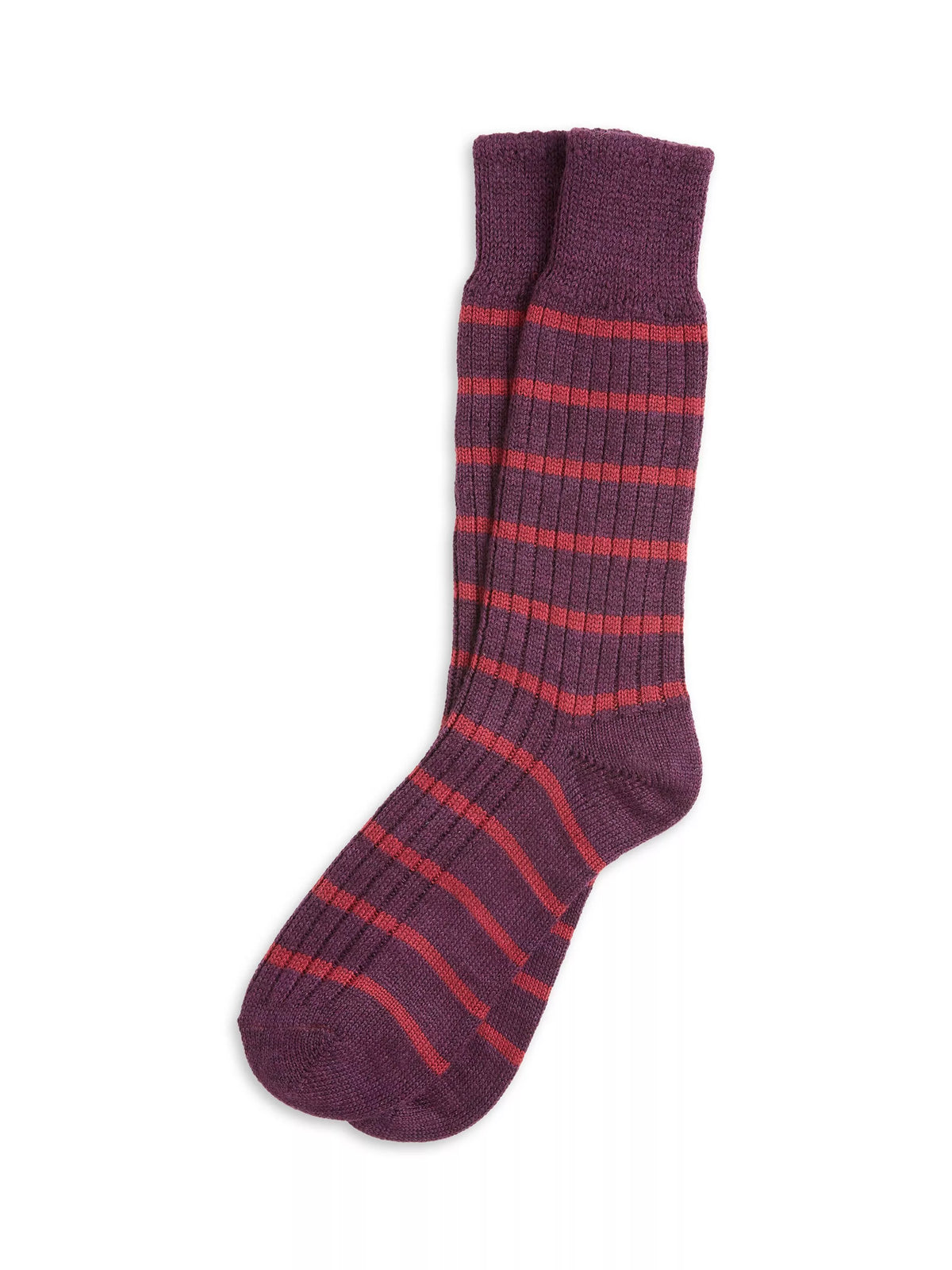 Celtic & Co. damson wool blend socks, imported from the UK