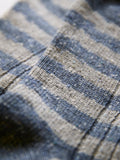 Celtic & Co. stripe socks indigo, imported from the UK