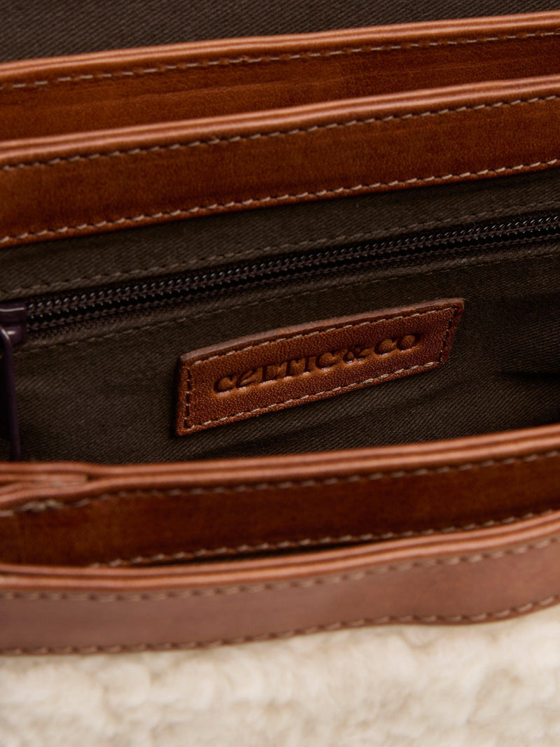 Celtic & Co. sheep leather cross body bag (British brand)