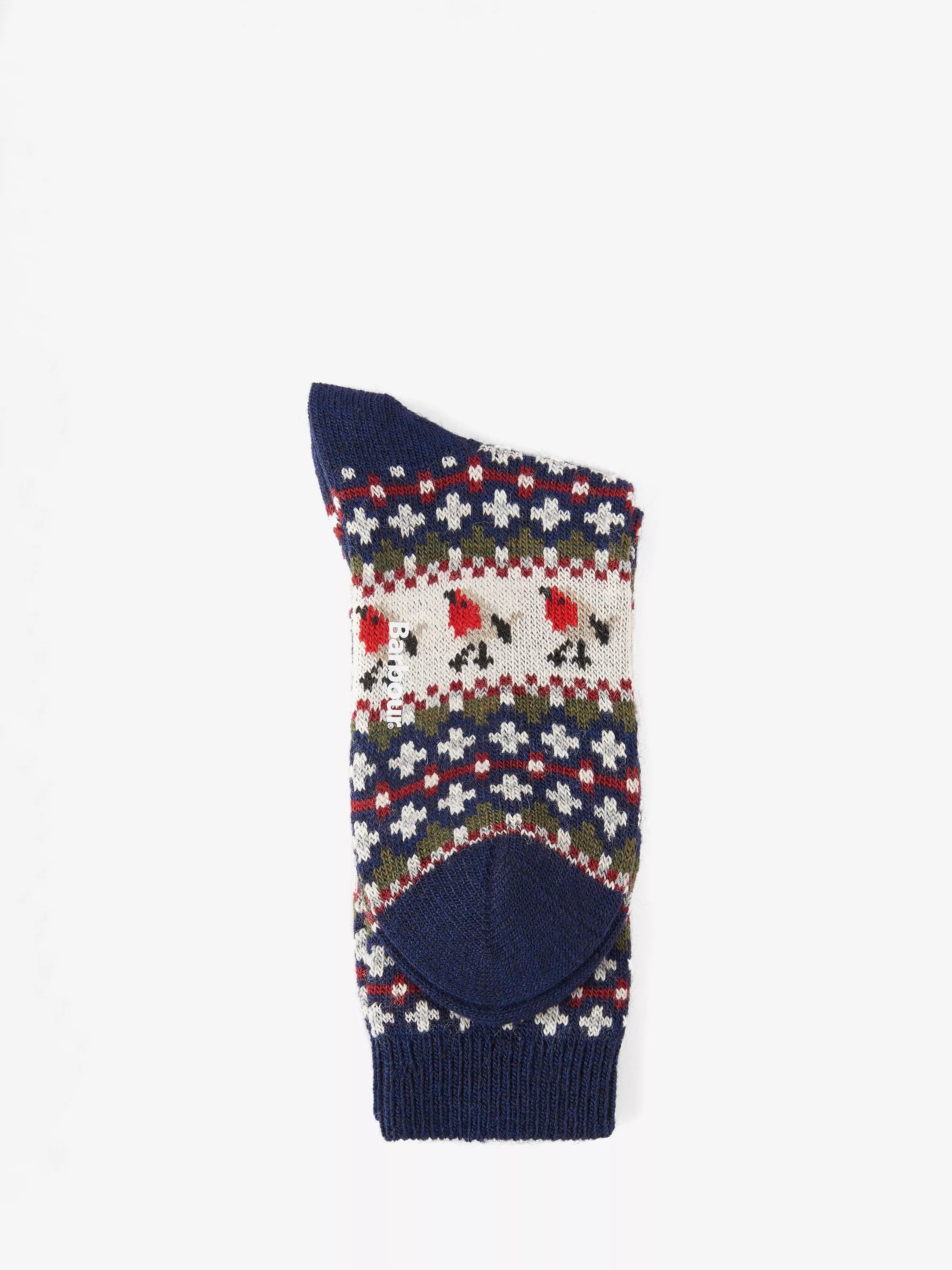 Barbour Robin Fair Isle knit socks (British brand)
