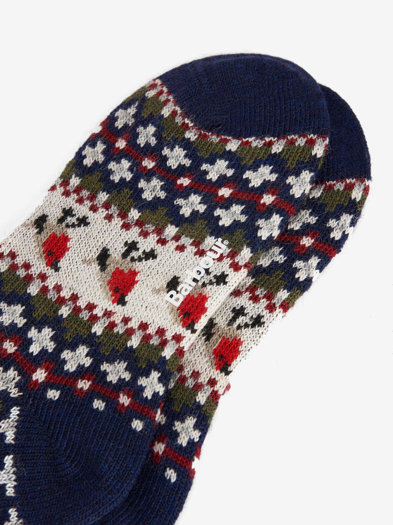Barbour Robin Fair Isle knit socks (British brand)