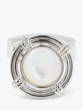 Simon Carter Lifebouy cufflinks silver white, imported from the UK
