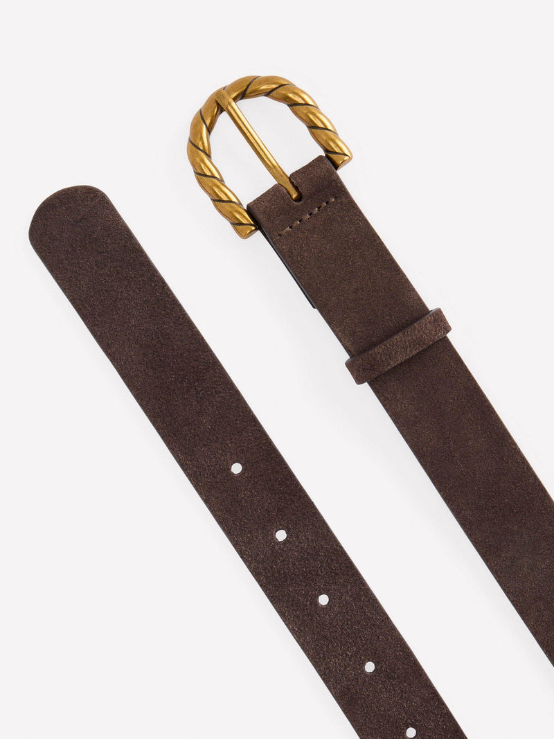 Boden suede twist buckle belt (British brand)