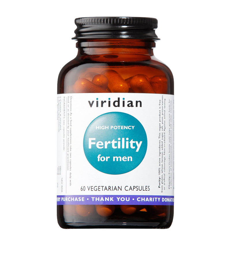 Viridian Fertility For Men supplement 60 capsules (British brand)