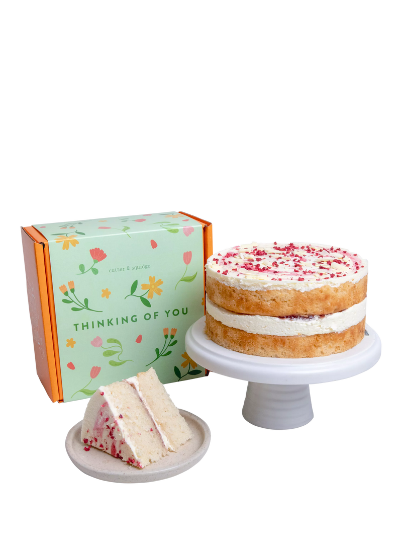 Cutter & Squidge Victoria Sponge Celebration Cake, Thinking Of You Sleeve, Small