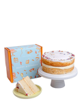 Cutter & Squidge Lemon Drizzle Sponge Cake, Happy Birthday Sleeve, Small