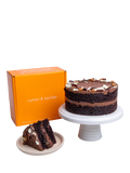Cutter & Squidge Chocolate Fudge Caramel Cake, No Sleeve, Small