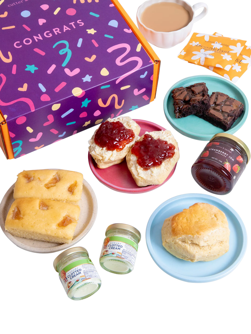 Cutter & Squidge Afternoon Tea, Congratulations Sleeve, One Size