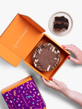 Cutter & Squidge chocolate fudge caramel cake (British brand)
