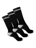 Proviz reflective running socks mid length pack of 3, UK version