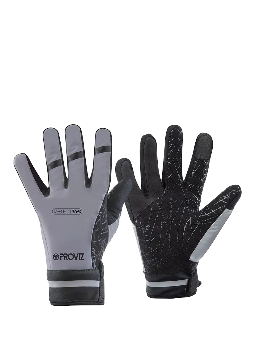 Proviz reflective waterproof cycling gloves, imported from the UK