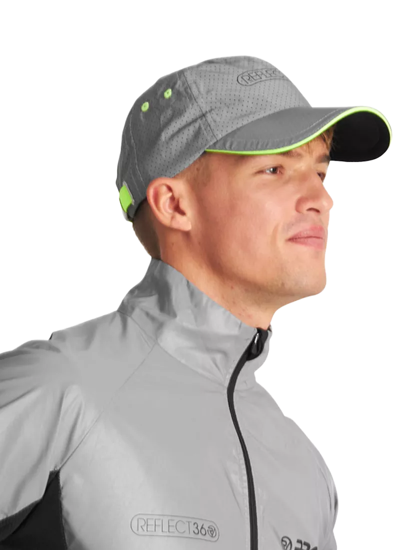 Proviz fully reflective running cap Silver (British brand)