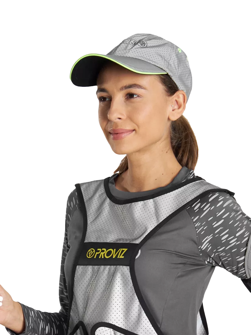 Proviz fully reflective running cap Silver (British brand)