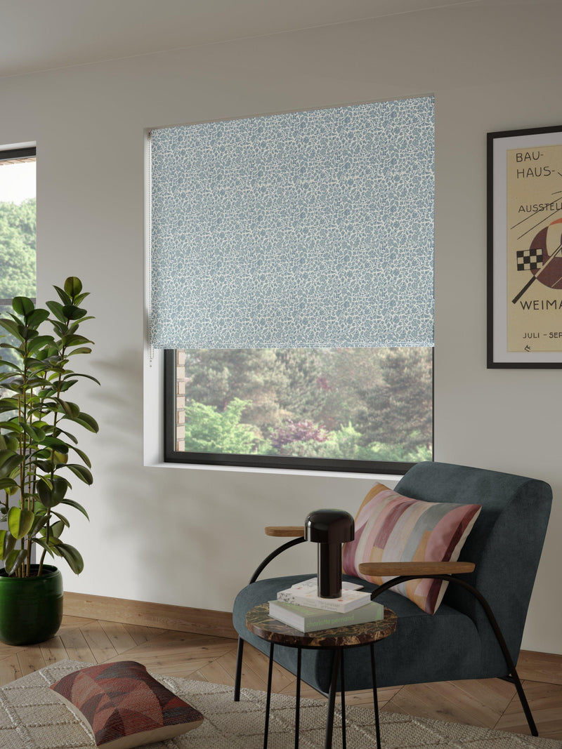 John Lewis Roman blind Ice Blue, UK version