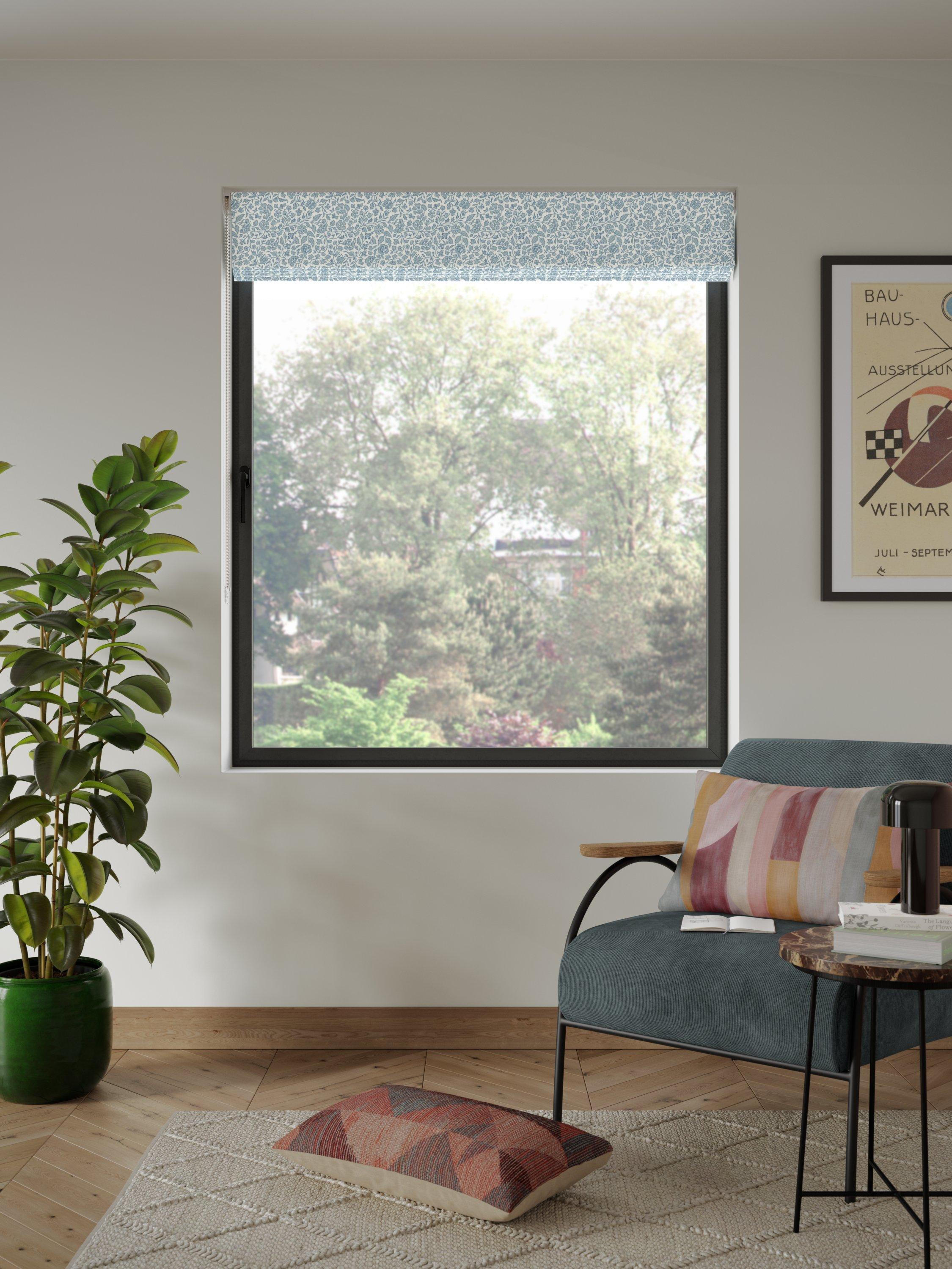 John Lewis Roman blind Ice Blue, UK version