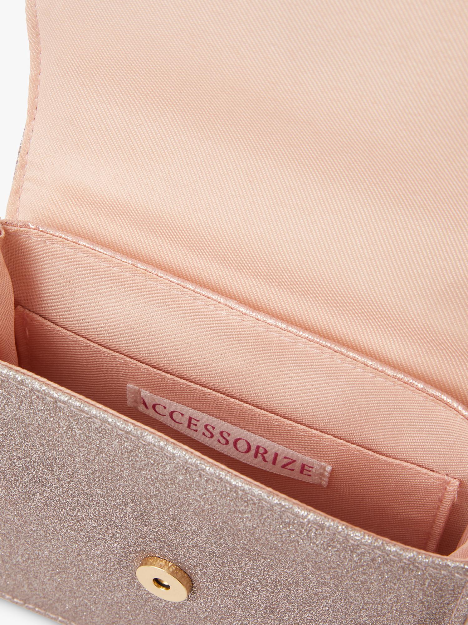 Angels by Accessorize pink glitter party bag, UK version