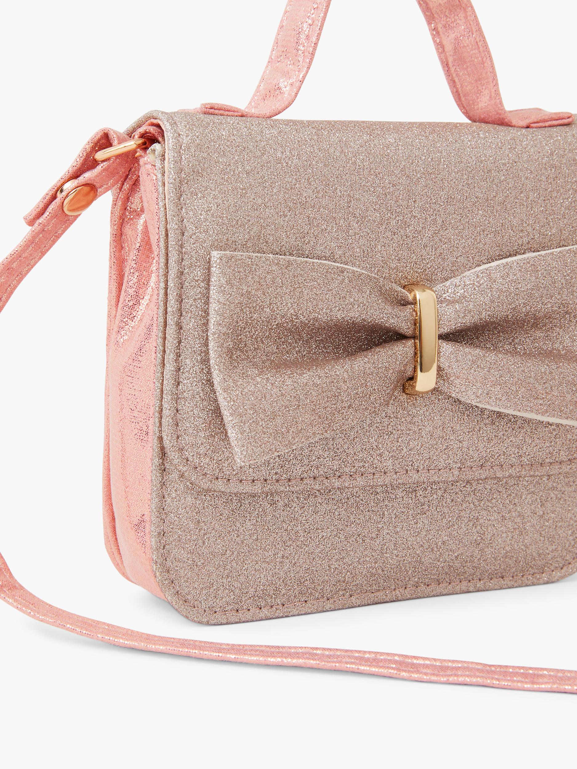 Angels by Accessorize pink glitter party bag, UK version