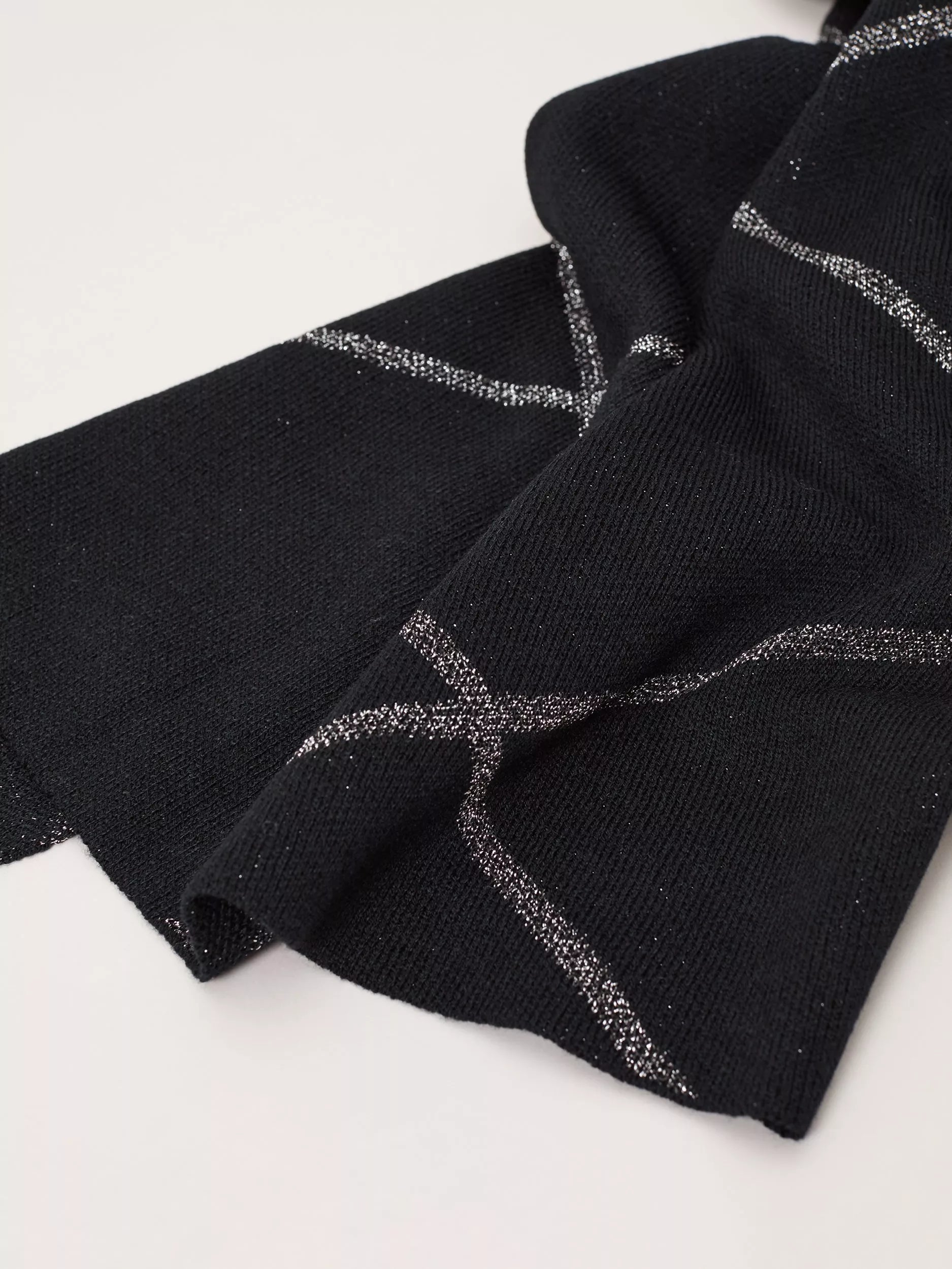 Phase Eight sparkle scarf black 180x60cm, imported from the UK