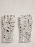 White Stuff spacedye mittens grey multi British brand