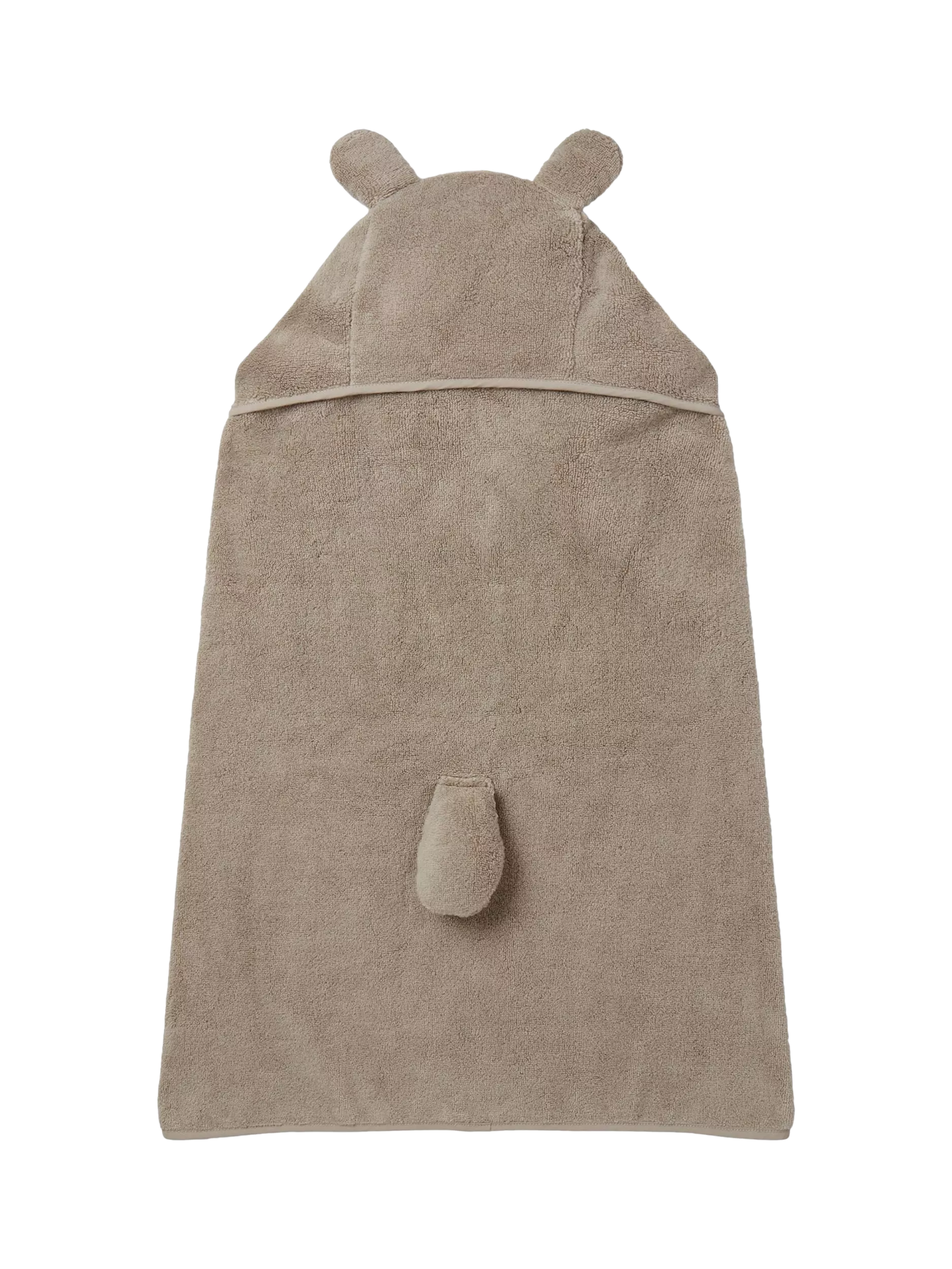 MORI baby hooded toddler towel taupe, UK version