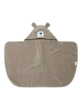 MORI baby hooded toddler towel taupe, UK version