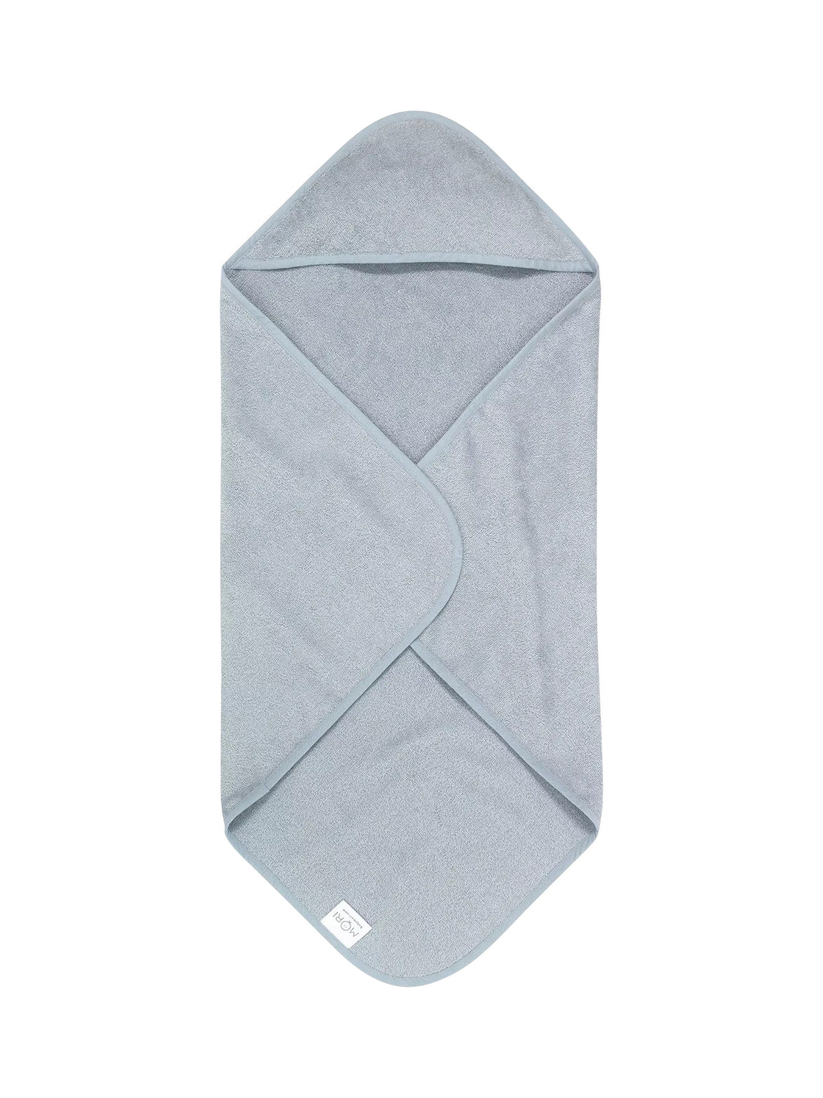 MORI Baby Cotton Hooded Baby Towel, Bluebird