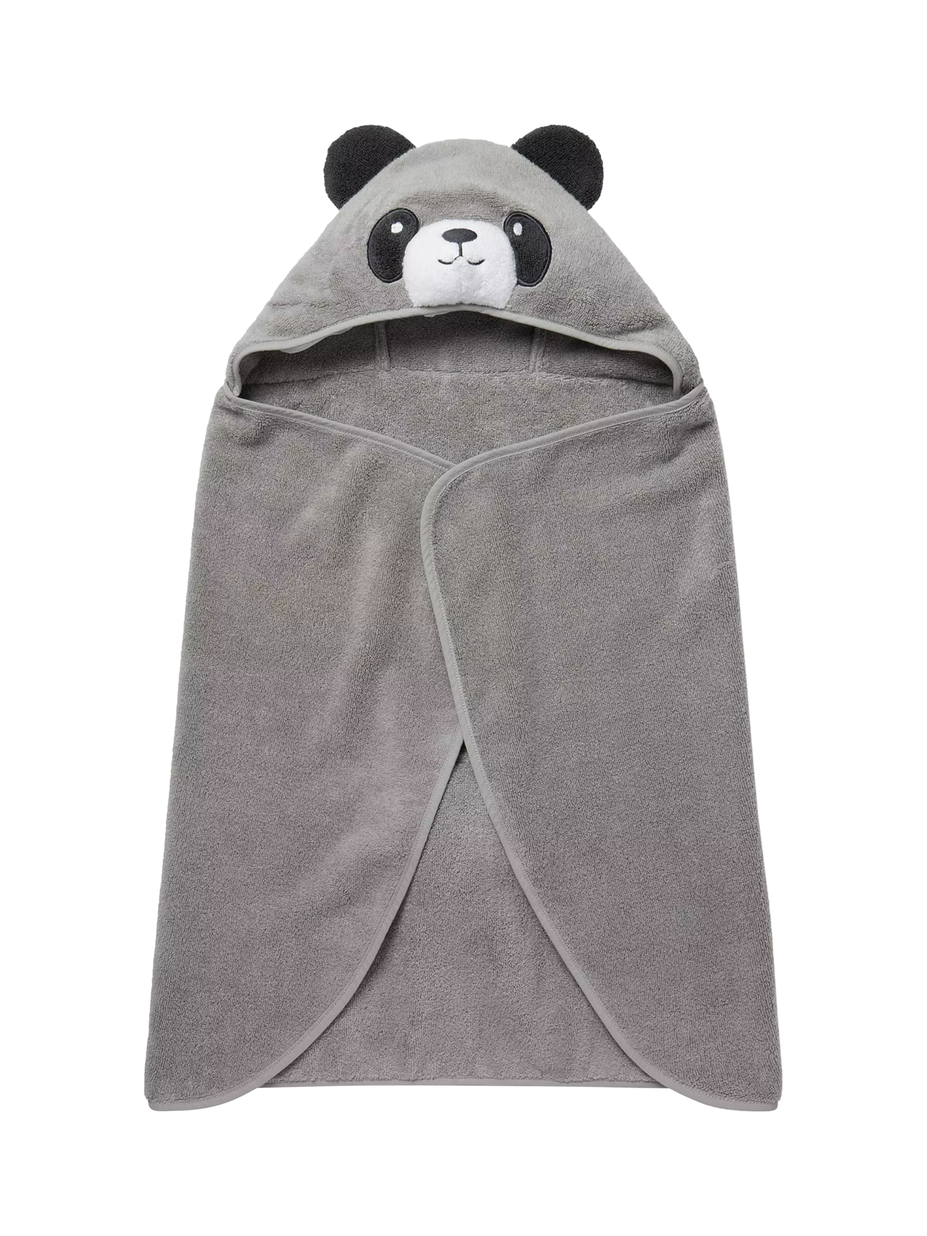 MORI baby hooded towel panda grey, UK version