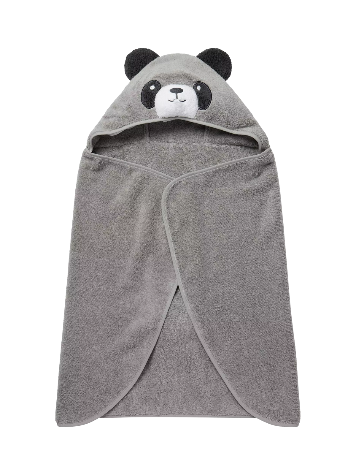 MORI baby hooded towel panda grey, UK version