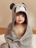 MORI baby hooded towel panda grey, UK version