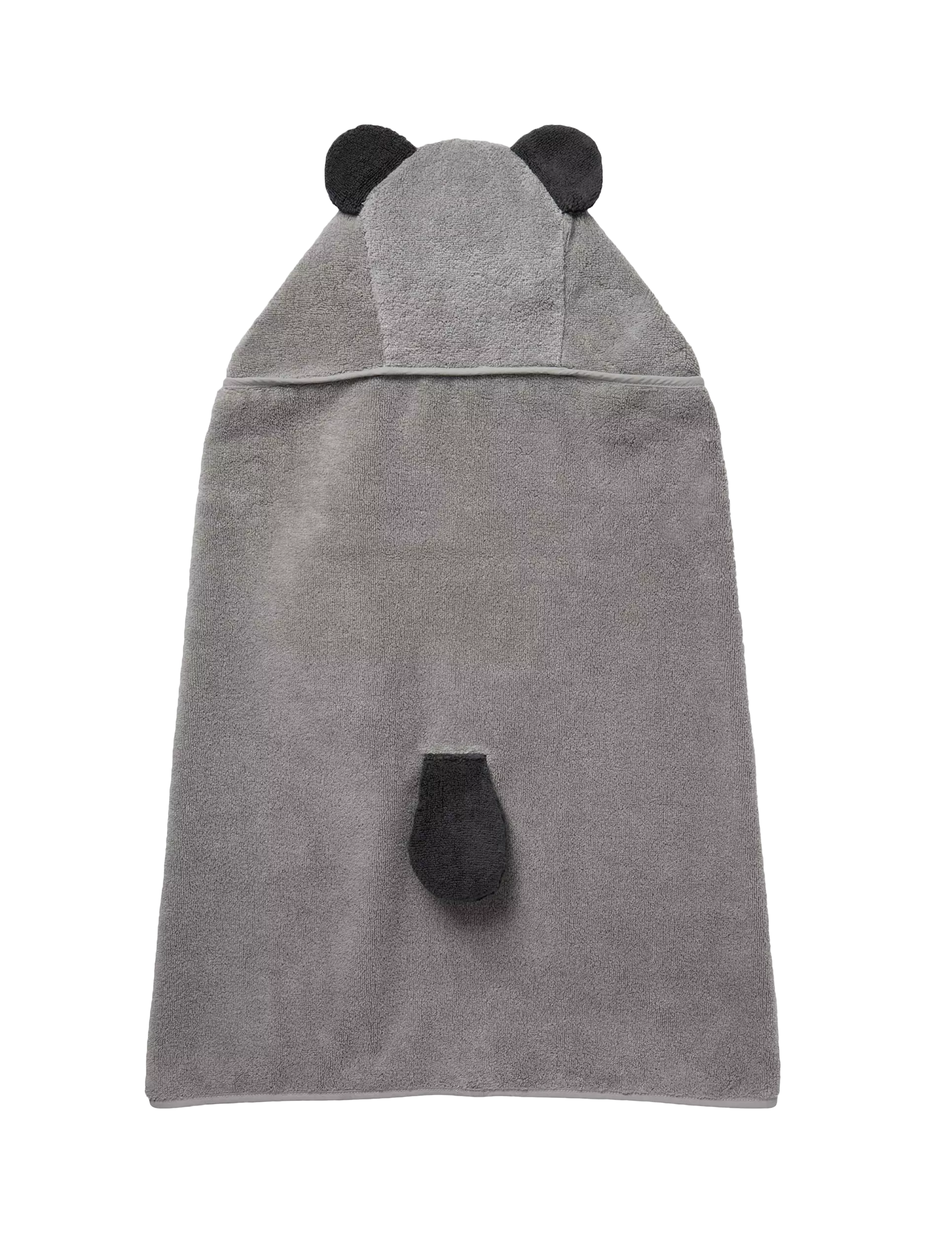 MORI baby hooded towel panda grey, UK version