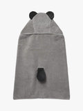 MORI baby hooded towel panda grey, UK version
