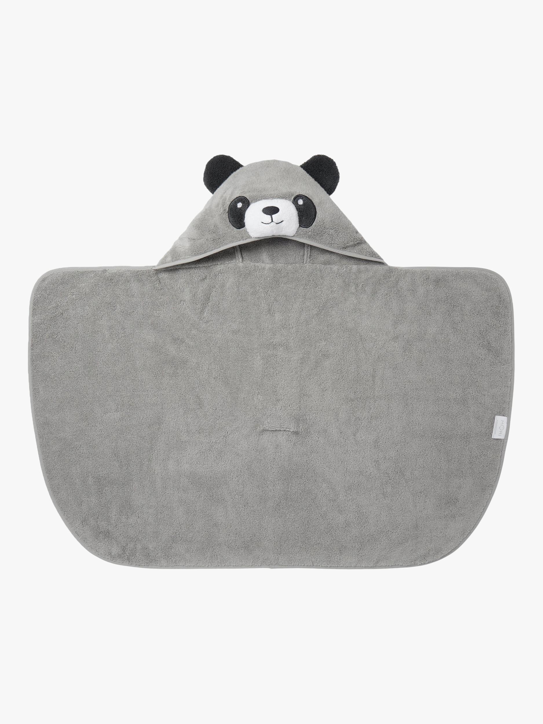 MORI baby hooded towel panda grey, UK version