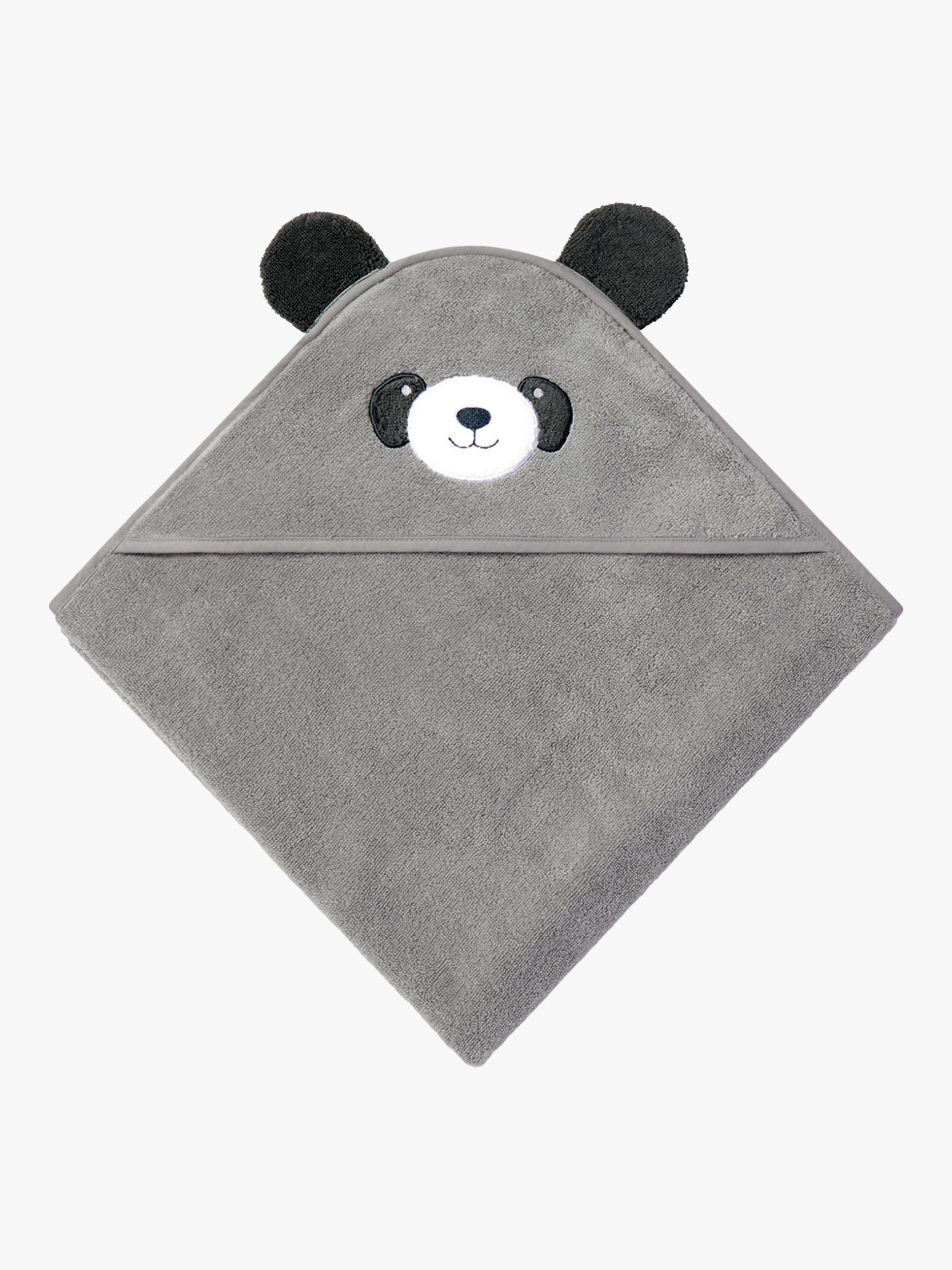 MORI baby hooded towel panda grey, UK version