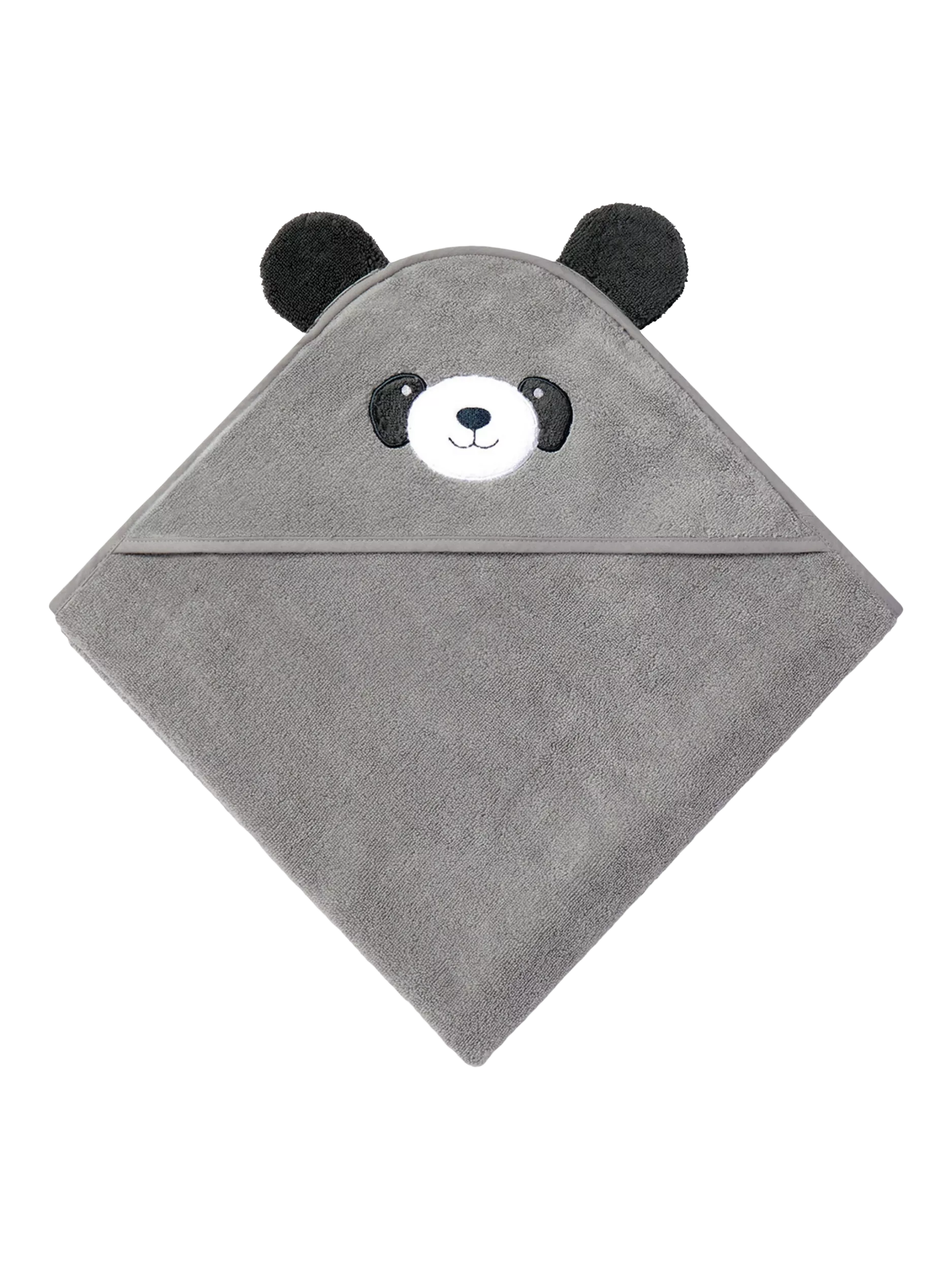 MORI baby hooded towel panda grey, UK version