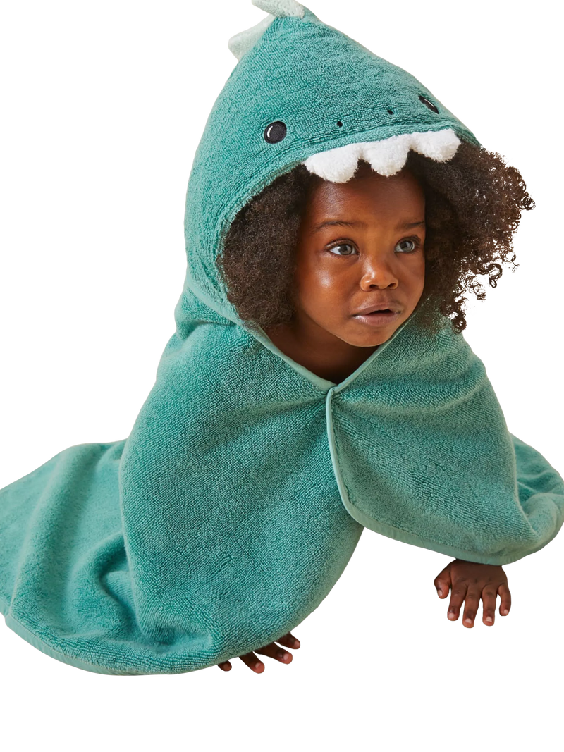 MORI baby dinosaur hooded towel, imported from the UK
